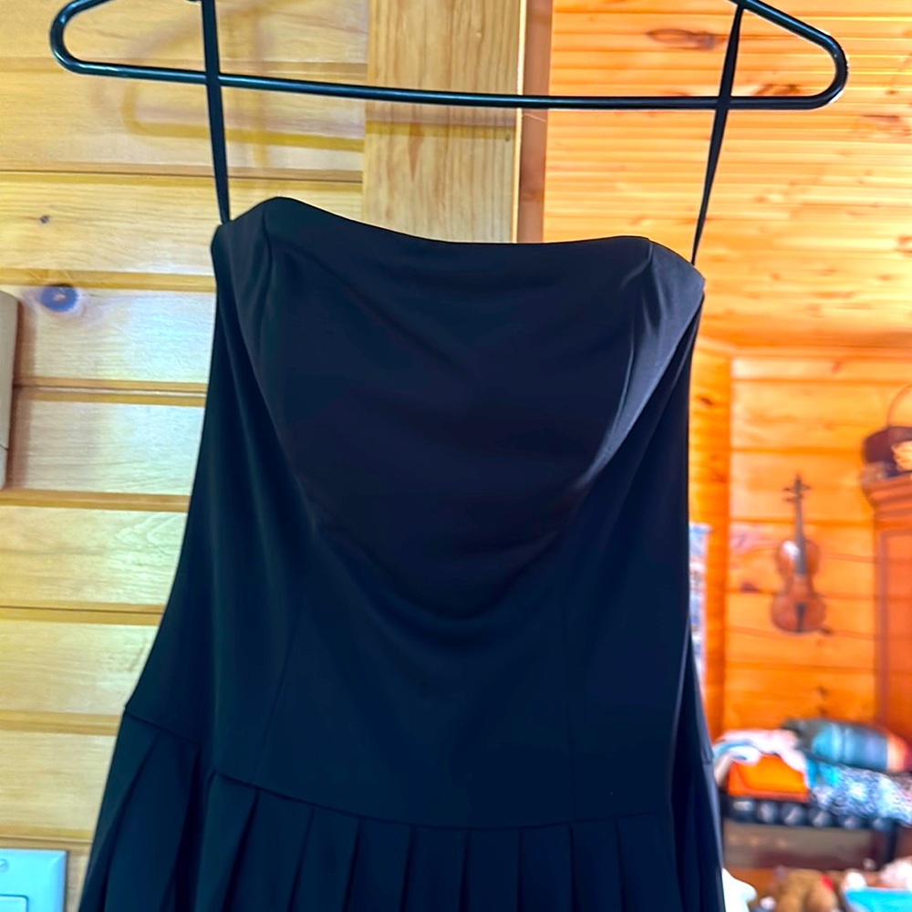 White House Black Market size 2 Black polyester dress